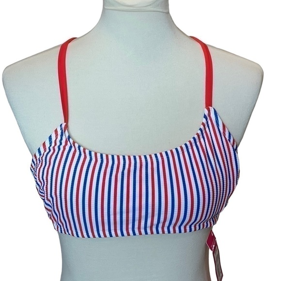 Red, White & Blue Bikini Top.  Juniors D/DD (S1) - Picture 1 of 4